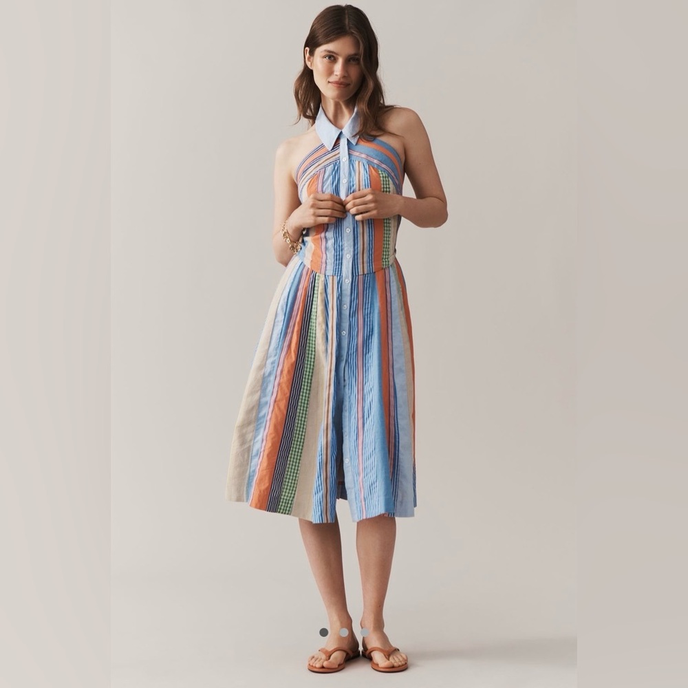 🩷Firm Price🩷 Maeve Collared Halter Shirt Dress - Picture 5 of 15
